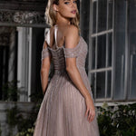 Eloise Embroidered Gown - Blush