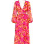 Isadora Maxi Dress - Pink Print