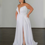 Belle Scuba Gown - White