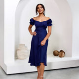 Masie Midi Dress - Navy