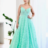 Elodie Floral Gown - Mint