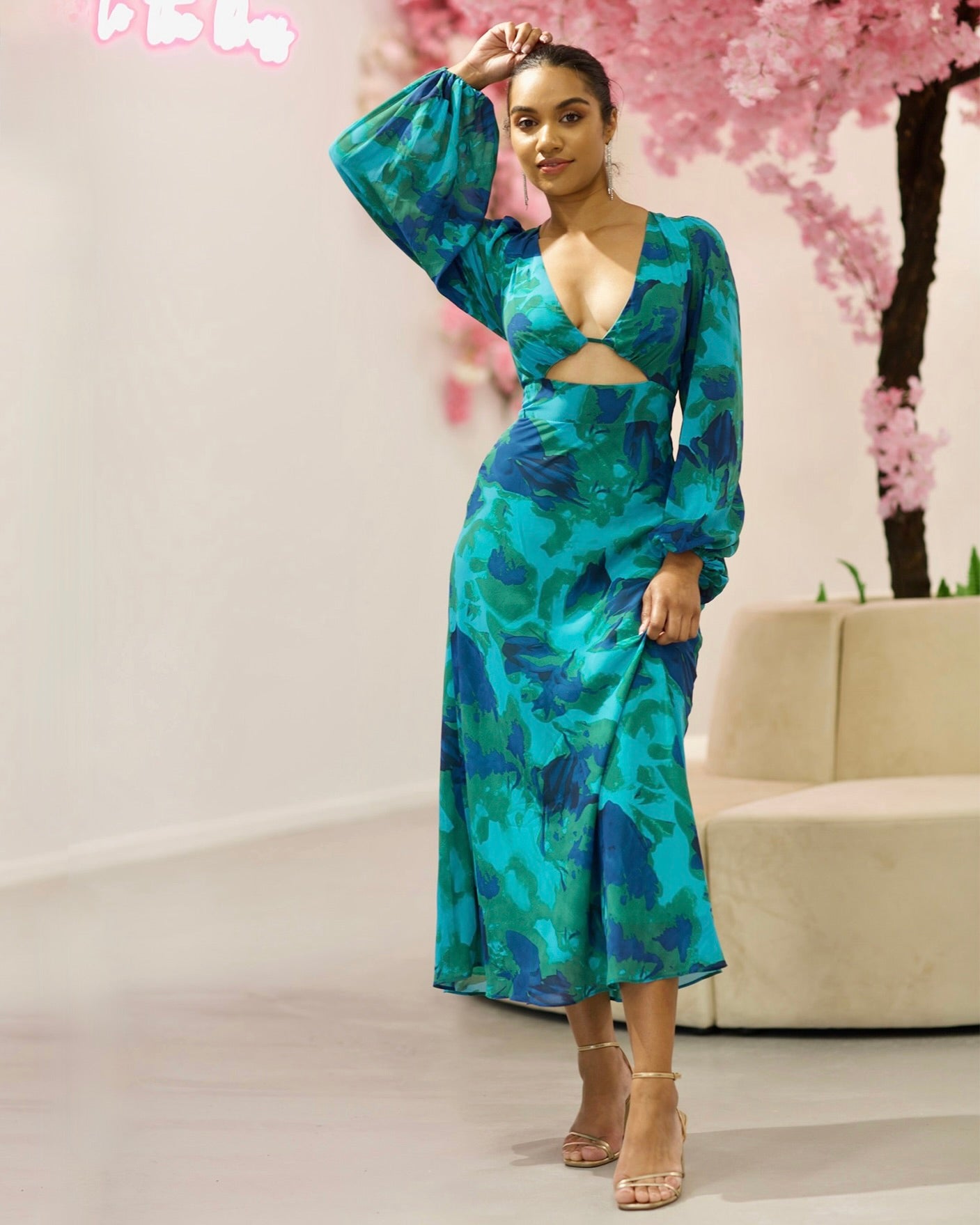 Kora Chiffon Midi Dress Kora Chiffon Midi Dress