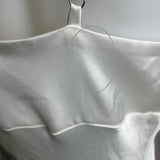 Sandrine Satin Midi Dress - White 2.0