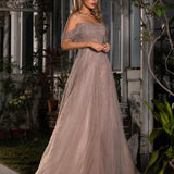 Eloise Embroidered Gown - Blush
