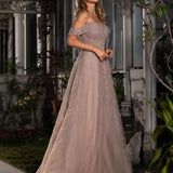 Eloise Embroidered Gown - Blush