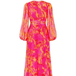 Isadora Maxi Dress - Pink Print