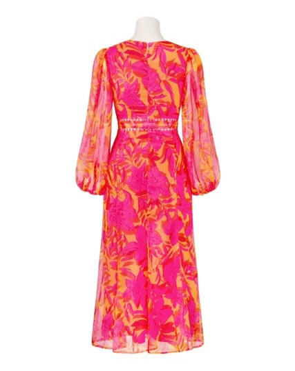 Isadora Maxi Dress - Pink Print