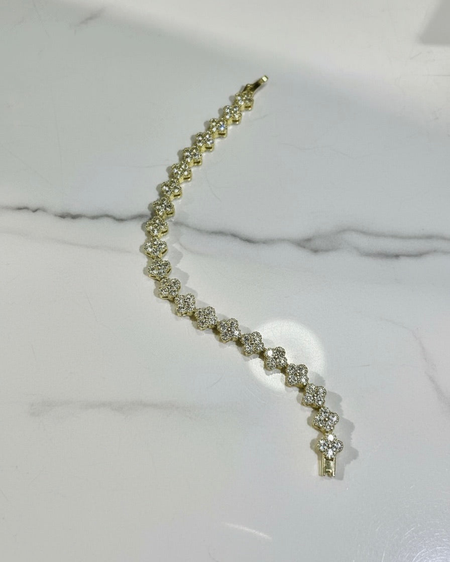 Amoris Tennis Bracelet Gold