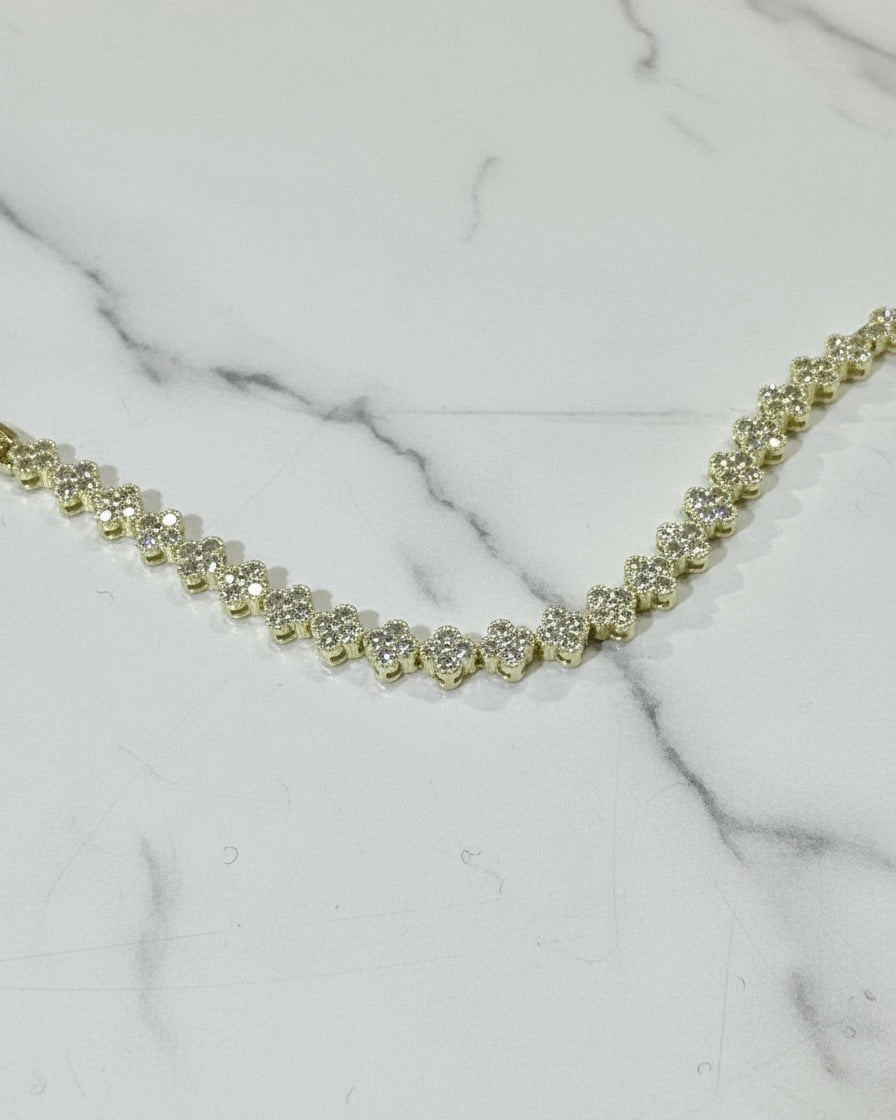 Amoris Tennis Bracelet Gold