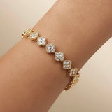 Amoris Tennis Bracelet Gold