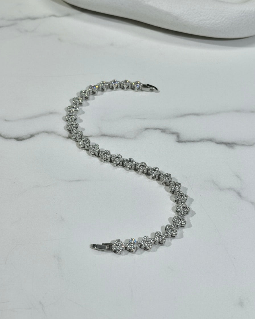 Amoris Tennis Bracelet Silver