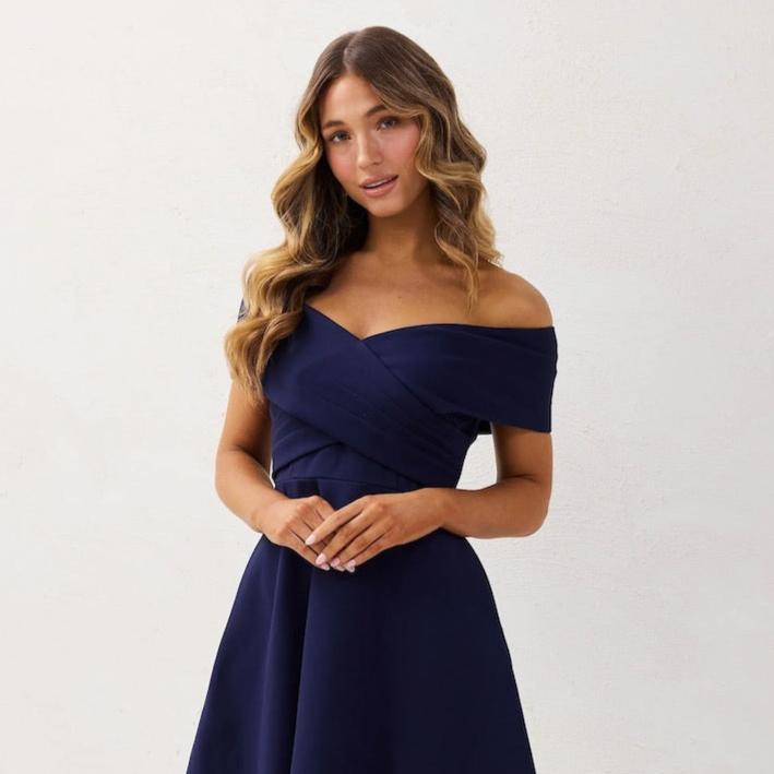 Britt Mini Dress - Navy Au18 Britt Mini Dress - Navy Au18