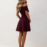 Britt Mini Dress - Mahogany