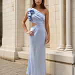 Cassia Maxi Dress Blue Front
