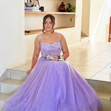 Lilla Corset Tulle Gown - Lilac