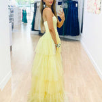 Daphne Tier Gown - Lemon