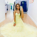 Daphne Tier Gown - Lemon