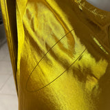 Nicola Satin Midi Dress - Mustard 2.0