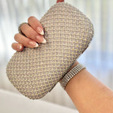Royal Nightfall Clutch - Silver