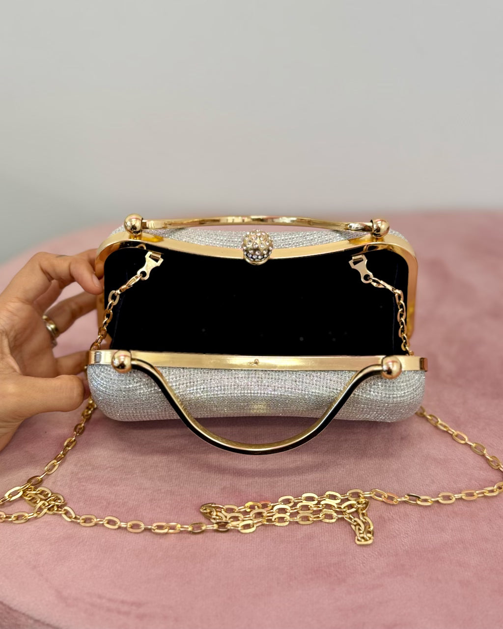 Luna Clutch Silver
