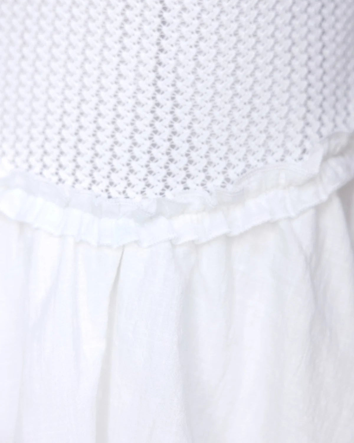 Marcella Mini Dress White Fabric