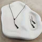 Marilyn Jewellery Set - Black