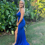 Marley Glitter Gown - Cobalt