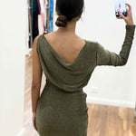 Merlow Glitter Mini Dress - Gold