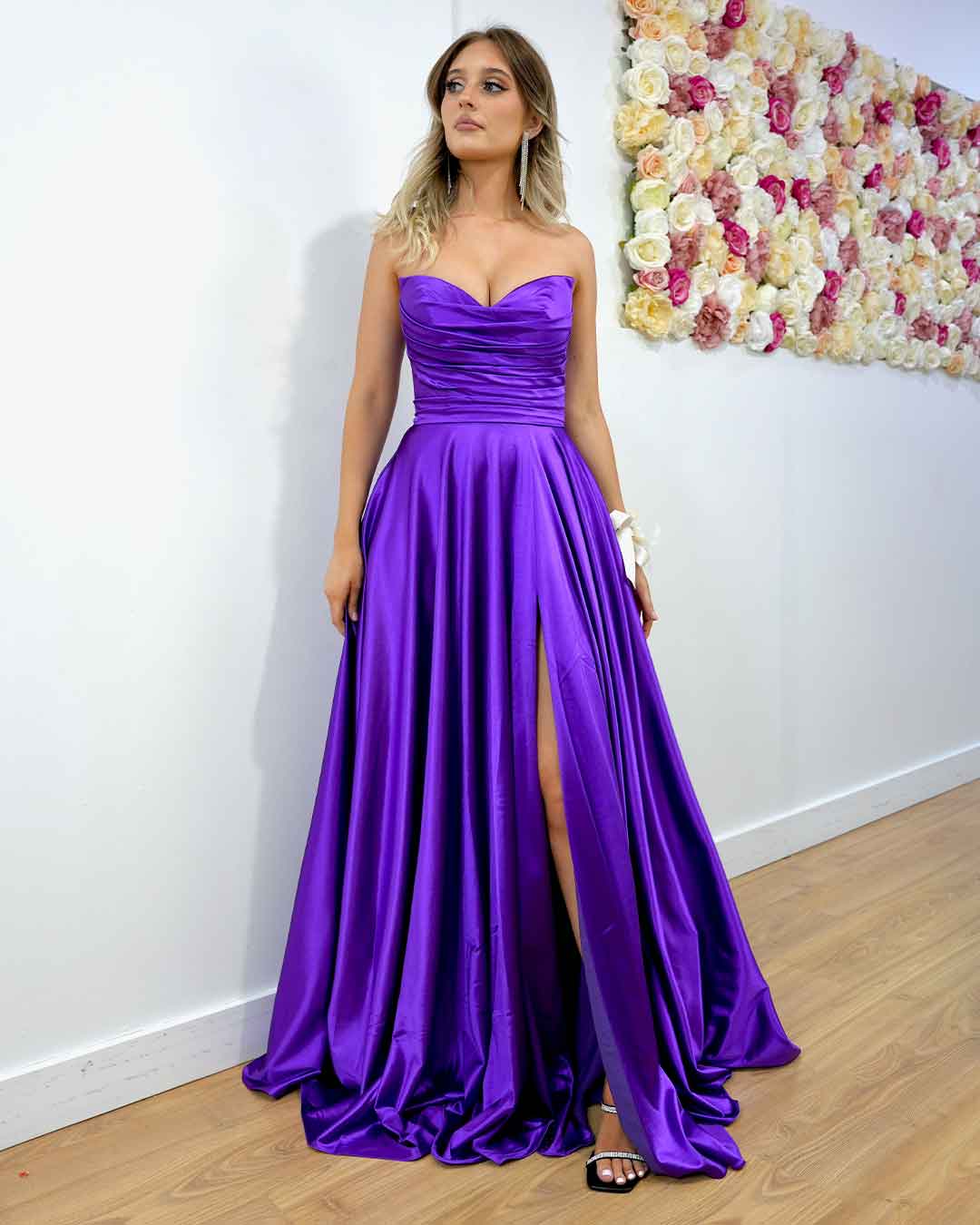 purple dress au Our @benni.au Wilma Maxi Dress in Deep Purple $75 Hire | Size 8