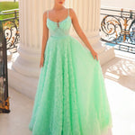 Elodie Floral Gown - Mint