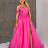 Eden Corset Tulle Ball Gown - Pink Candy