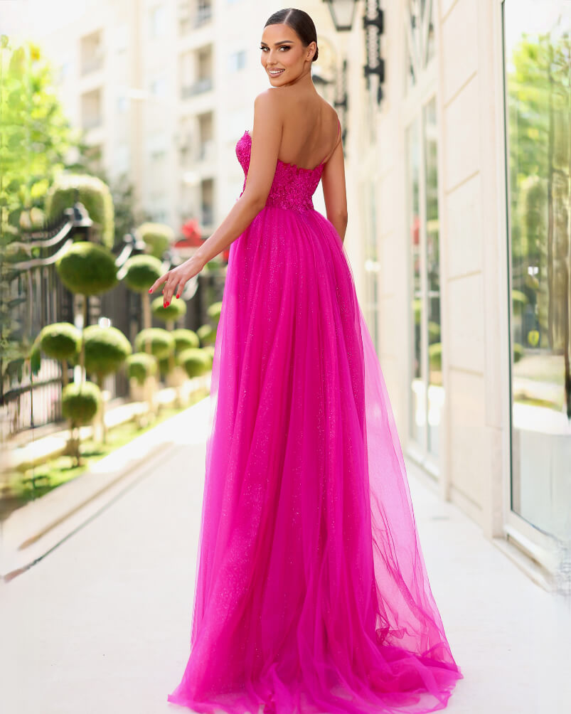 Ariella One Shoulder Gown - Magenta Miss Runway Boutique Ariella One Shoulder Gown - Magenta Miss Runway Boutique