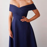Belina Midi Dress - Navy