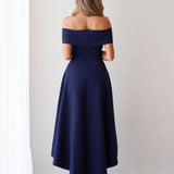 Belina Midi Dress - Navy