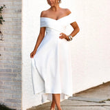 Belina Midi Dress- White