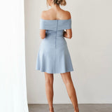 Britt Mini Dress - Baby Blue