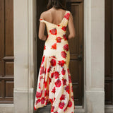 Annalise Floral Maxi Dress - Red