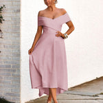 Belina Midi Dress Pink Front