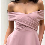 Belina Midi Dress Pink Front Close