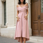 Belina Midi Dress Pink Front