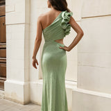 Cassia Maxi Dress Sage Back