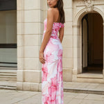 cecilia dress pink print back