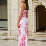 cecilia dress pink print back