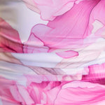 cecilia pink print mesh maxi dress fabric