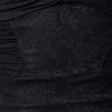Demi Mesh Maxi Dress - Black