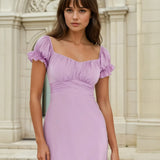 masie midi dress lilac