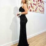Nora Beaded Gown - Black