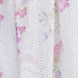 Tilly Floral Strapless Midi Dress White