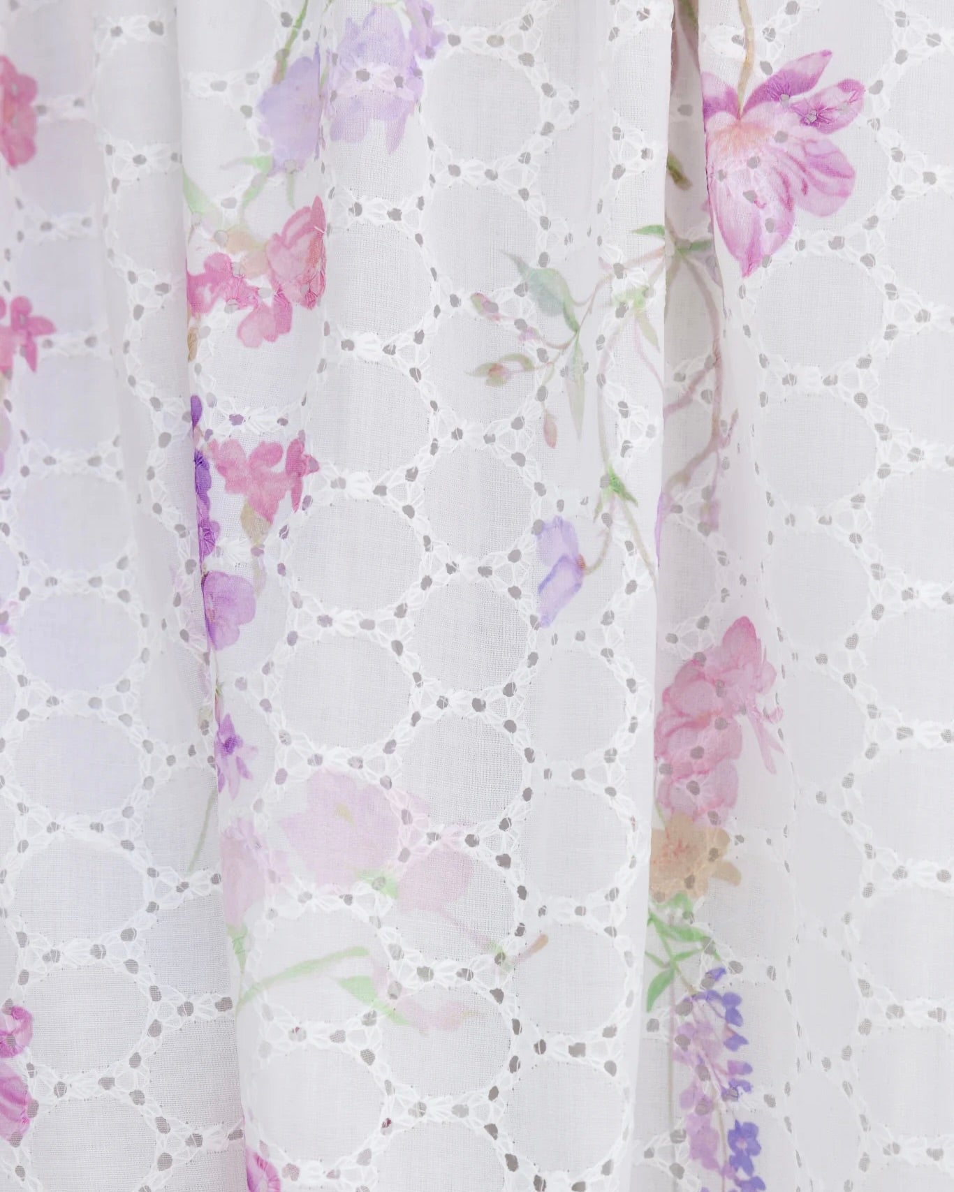 Tilly Floral Strapless Midi Dress White