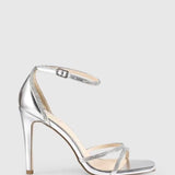 Ormond Diamante Heels - Silver Smooth